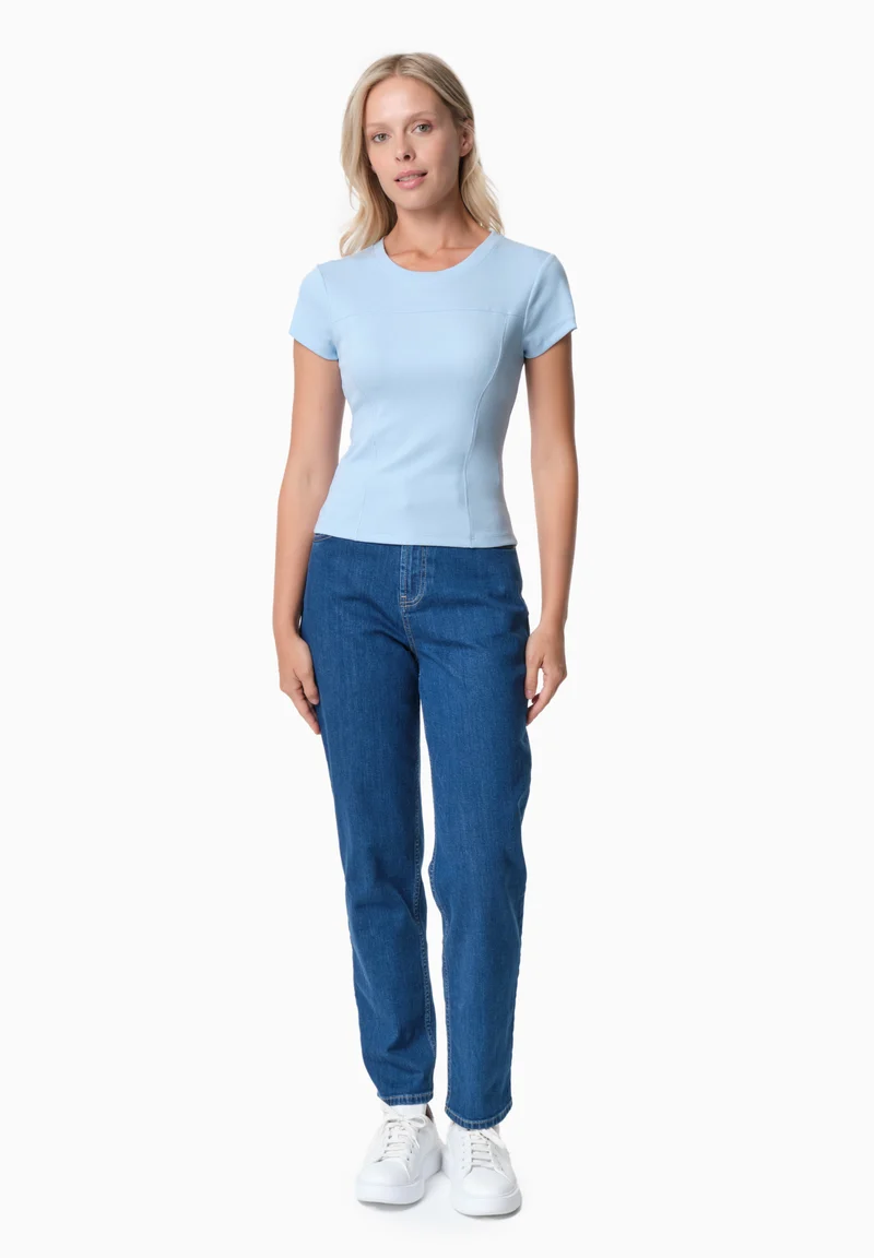 TILLDA | Rib T-Shirt aus TENCEL™ Modal und Bio-Baumwolle