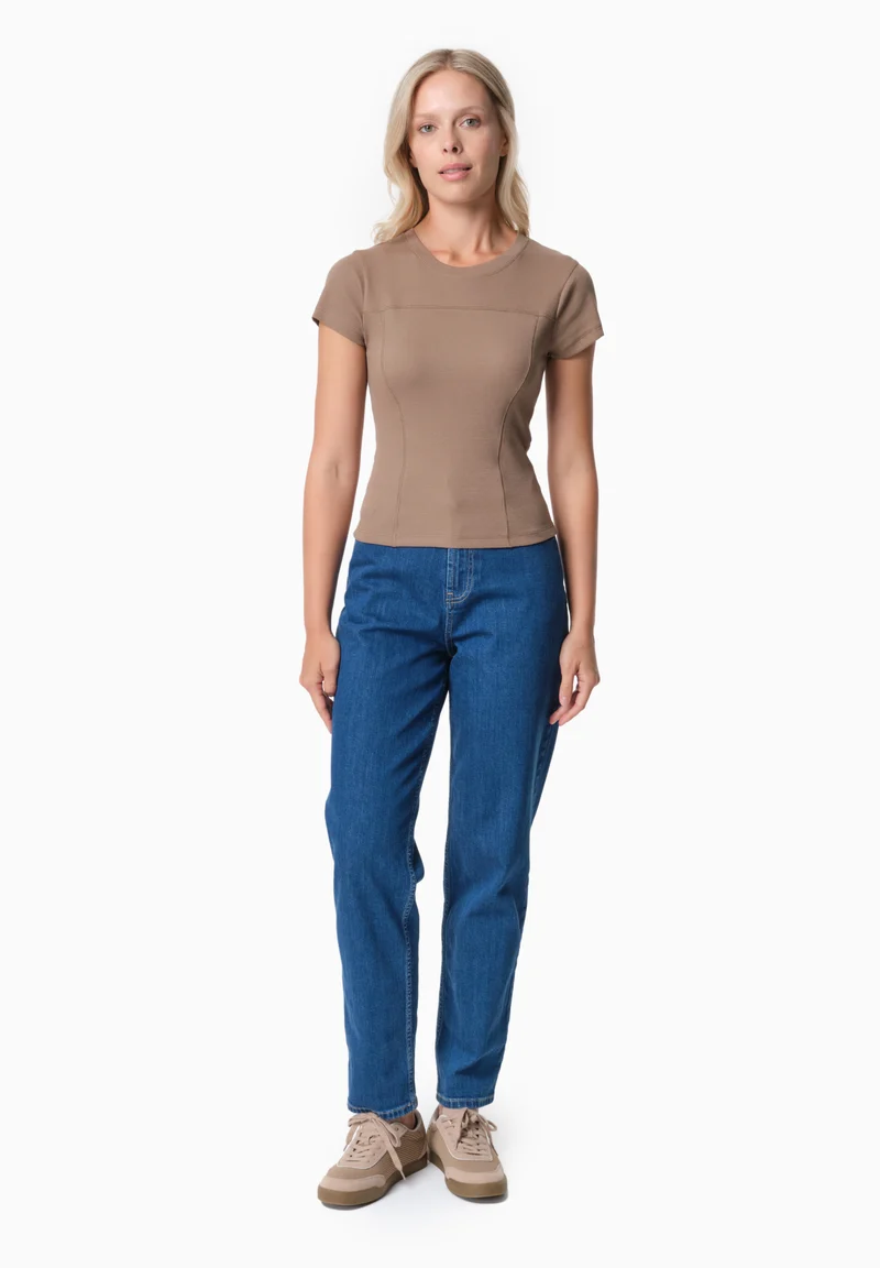 TILLDA | Rib T-Shirt aus TENCEL™ Modal und Bio-Baumwolle