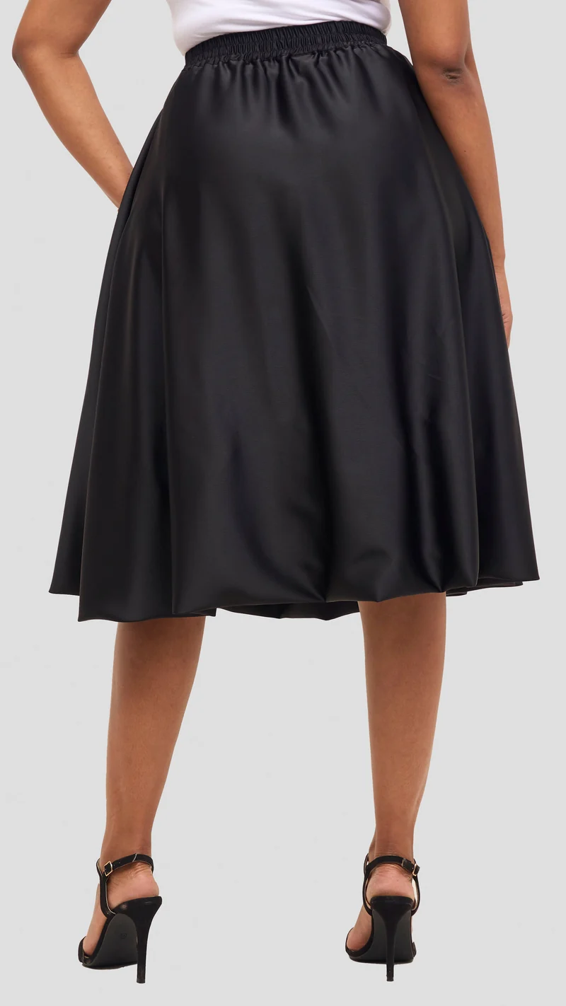 Vivo Iyana Bubble Midi Skirt - Black