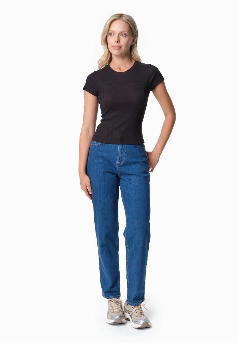 TILLDA | Rib T-Shirt aus TENCEL™ Modal und Bio-Baumwolle