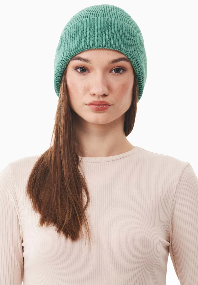 Unisex Strick-Beanie aus Bio-Baumwolle