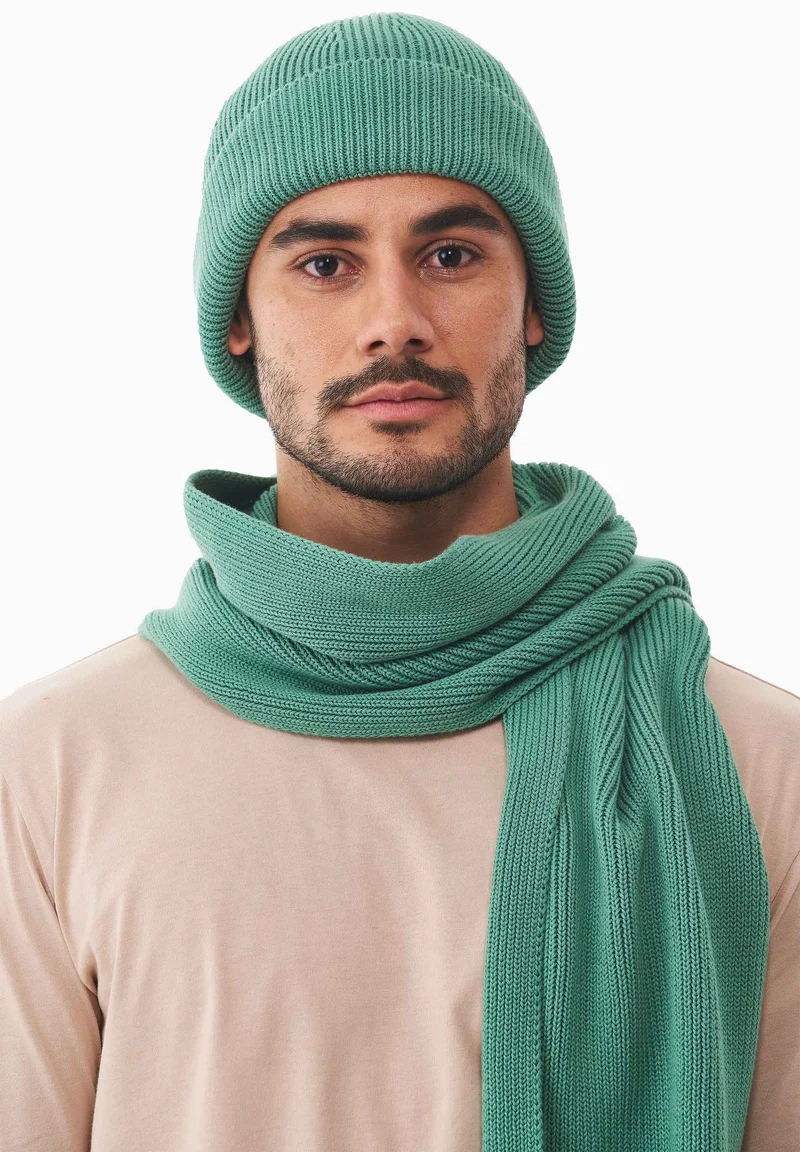 Unisex Strick-Beanie aus Bio-Baumwolle
