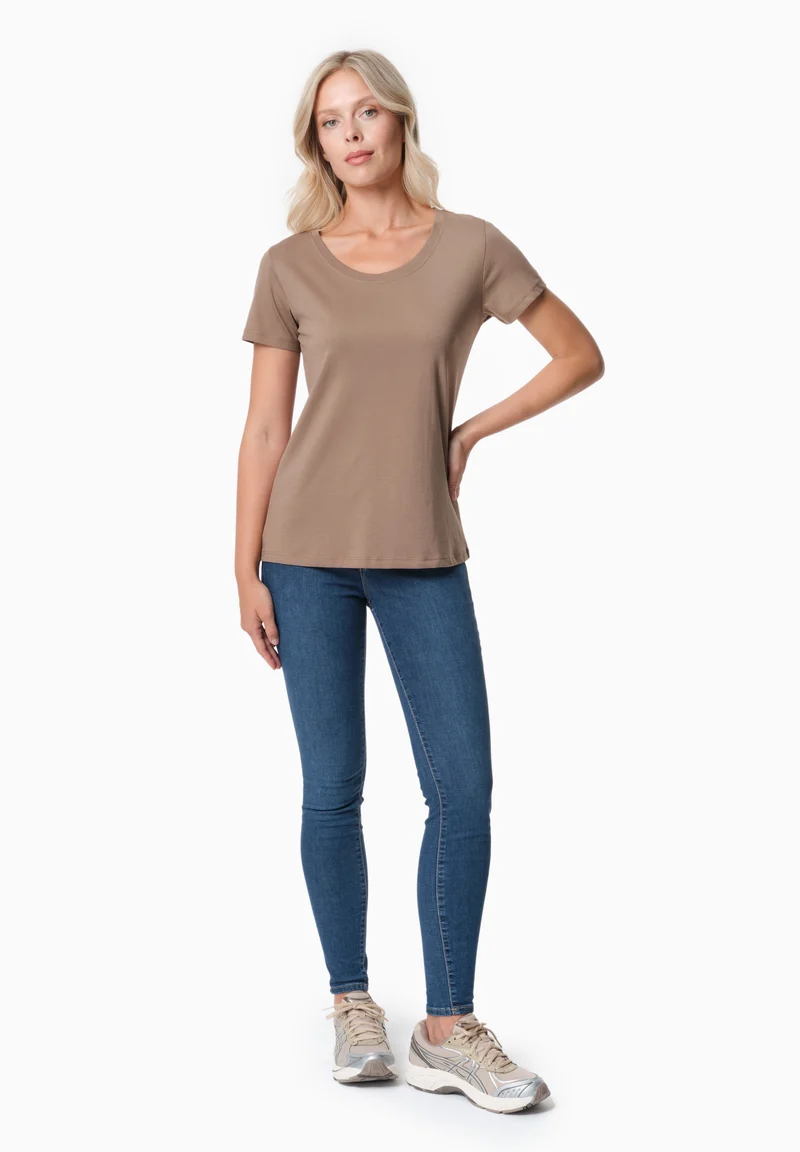 TIJEEN | T-Shirt aus TENCEL™ Modal und Bio-Baumwolle