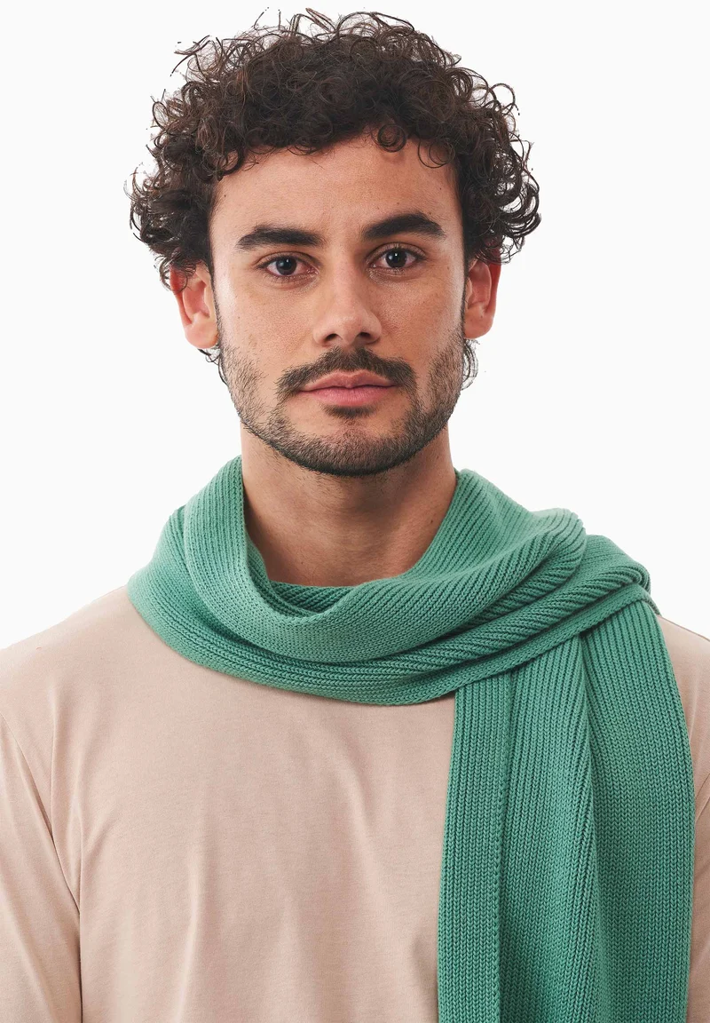 Unisex Strickschal aus Bio-Baumwolle