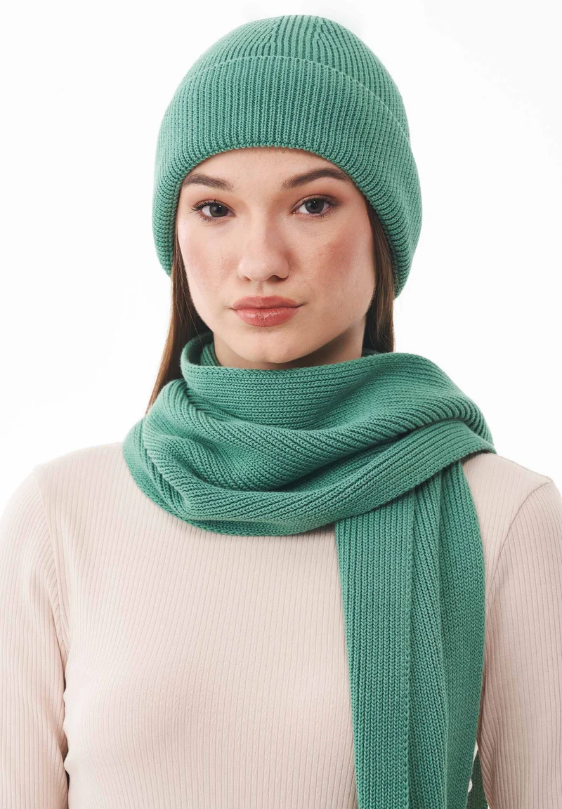 Unisex Strickschal aus Bio-Baumwolle