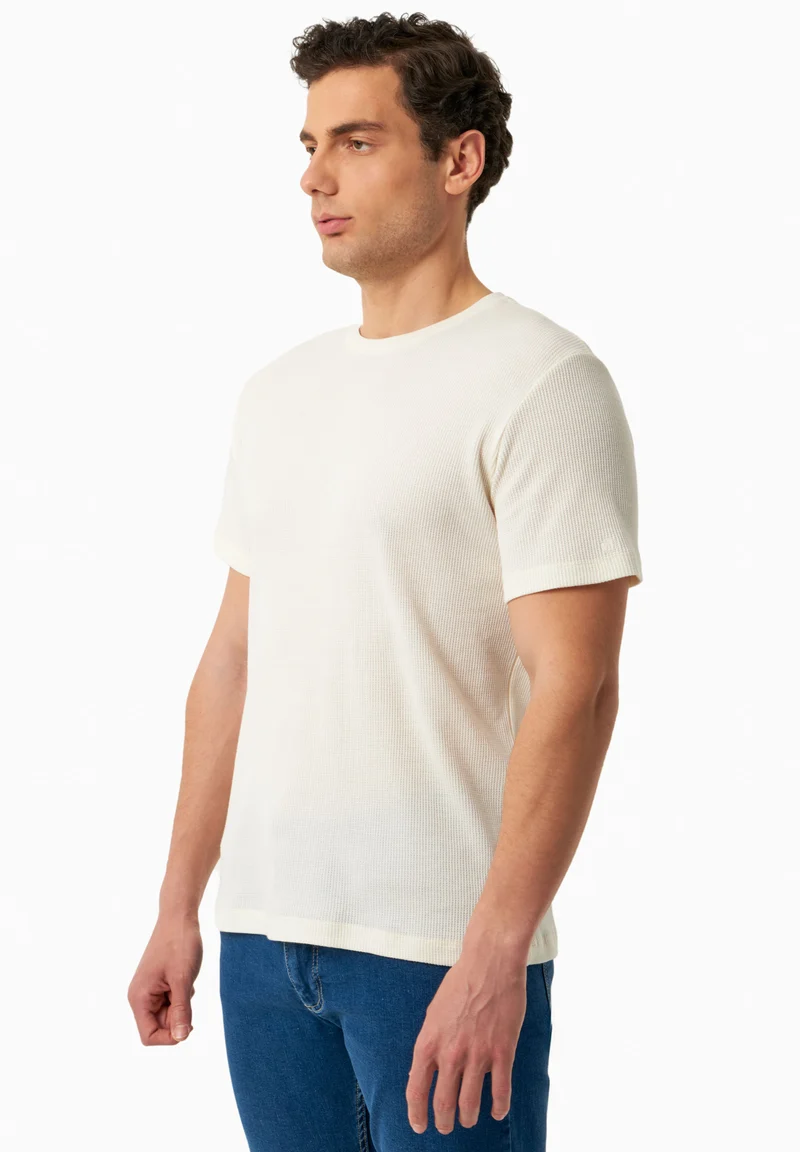 Waffel T-Shirt aus Bio-Baumwolle