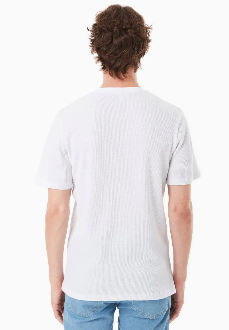 Waffel T-Shirt aus Bio-Baumwolle