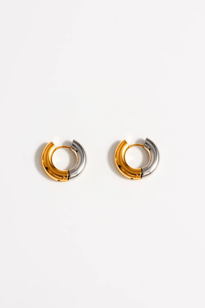 Boucles d'oreilles anneaux Electrum