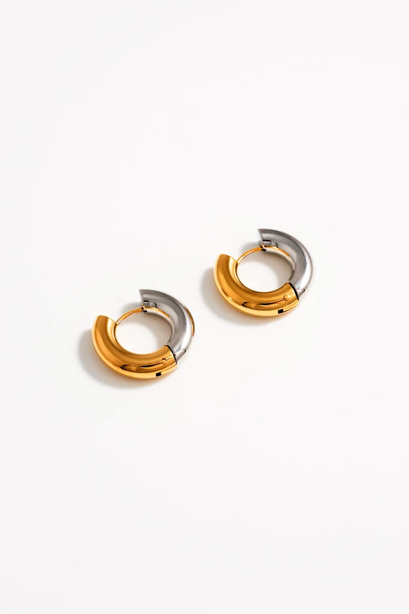 Boucles d'oreilles anneaux Electrum
