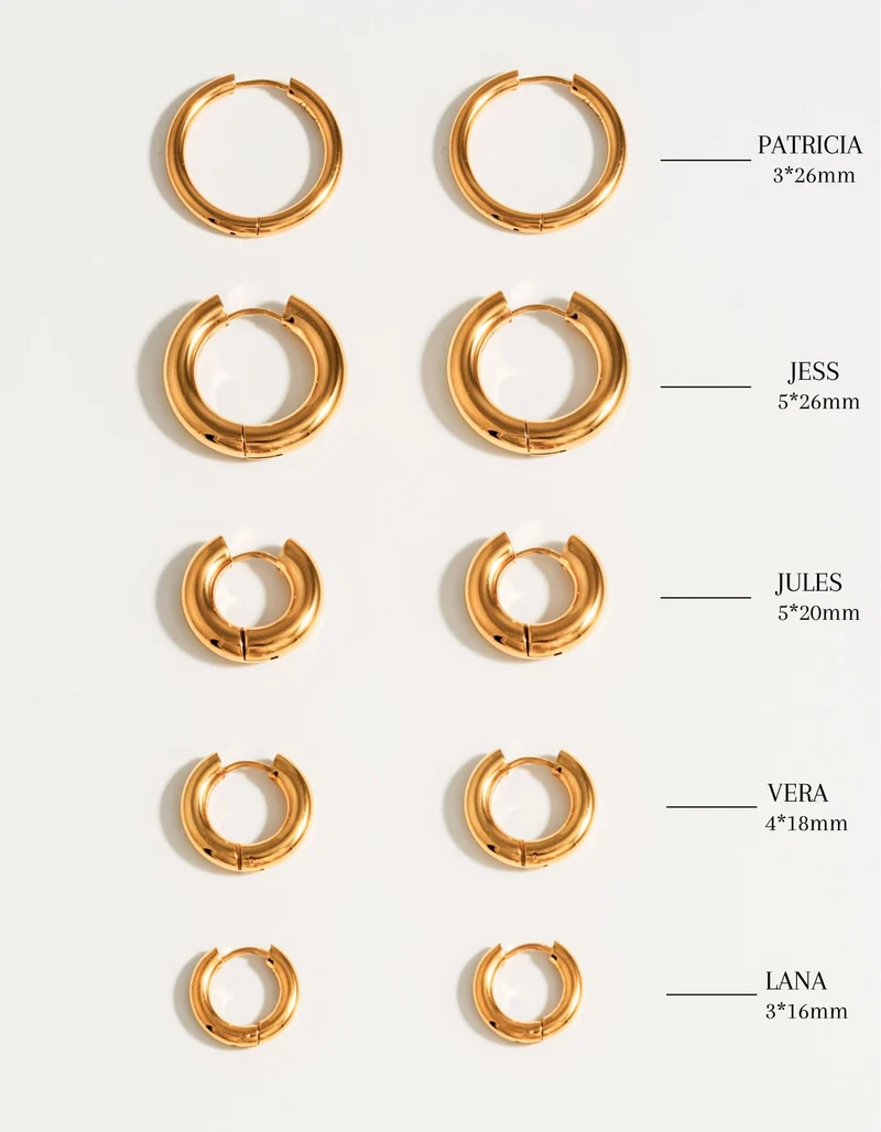 Boucles d'oreilles anneaux Electrum