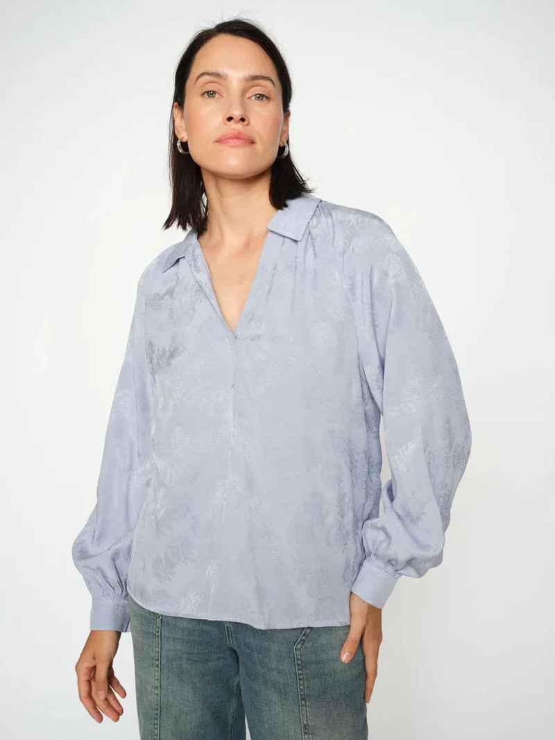 Blouse à motif jacquard Drana Jacq