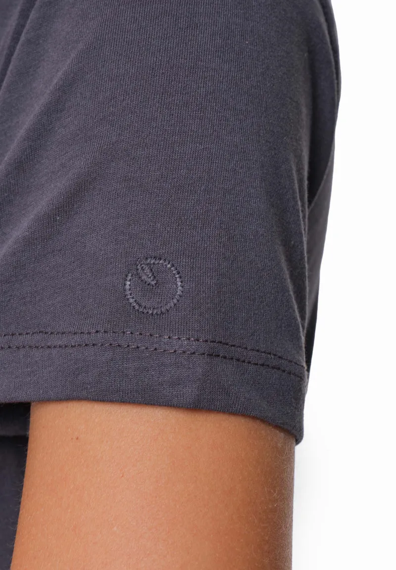 TAMARRA | T-Shirt aus TENCEL™ Modal und Bio-Baumwolle mit V-Ausschnitt