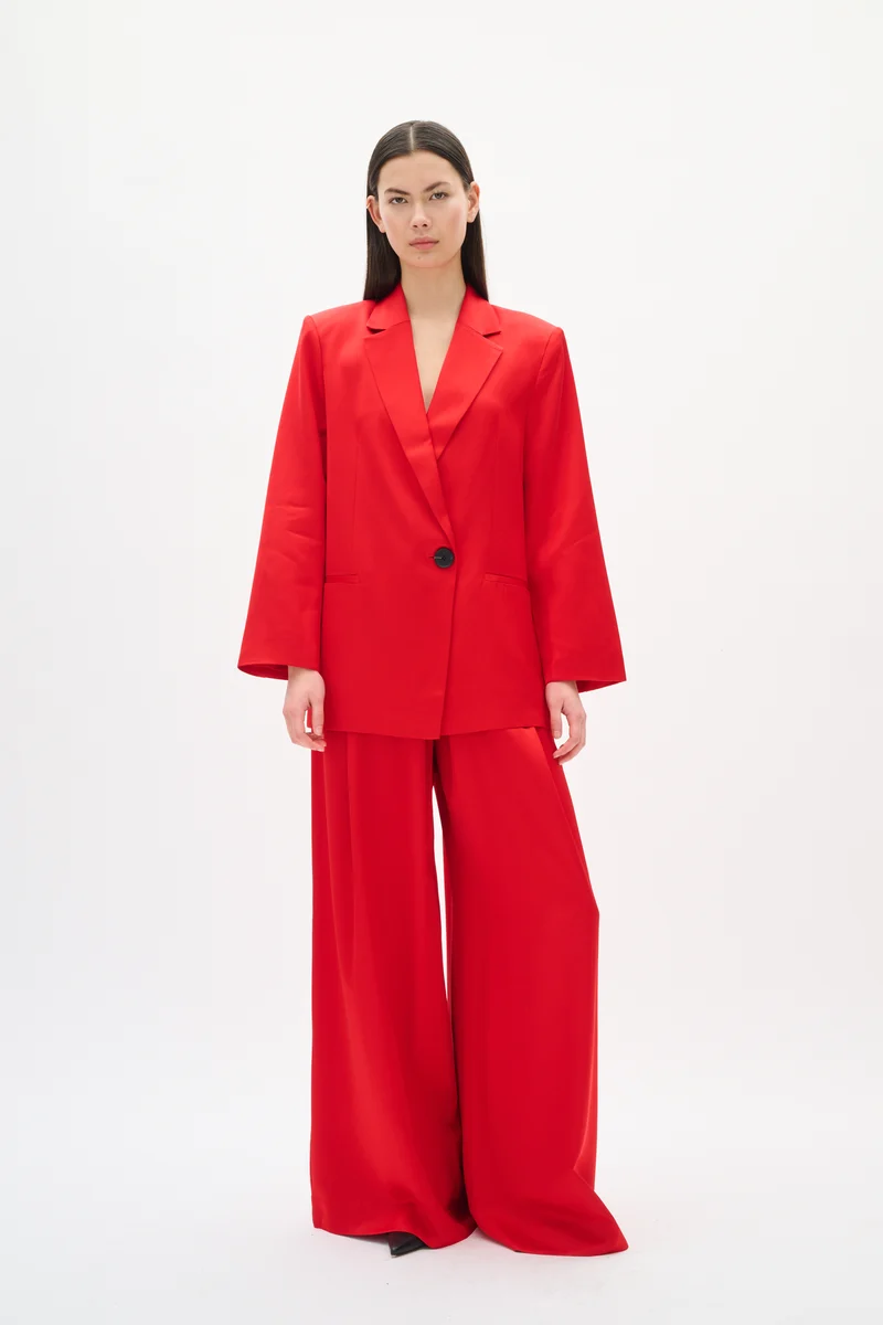 Pantalon ample satiné Zumah