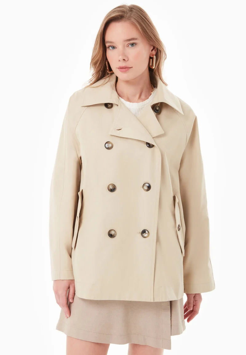 Trenchcoat aus Bio-Baumwolle