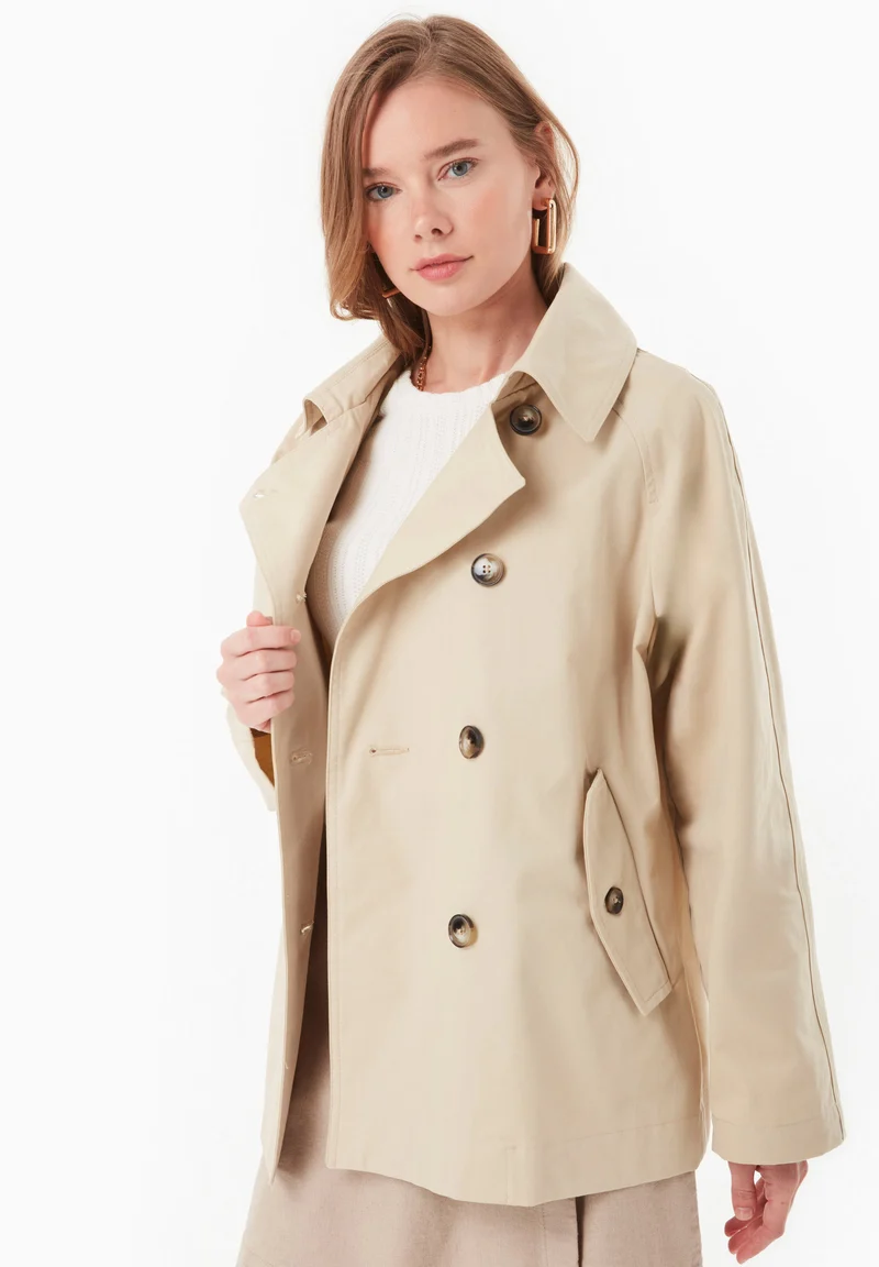 Trenchcoat aus Bio-Baumwolle