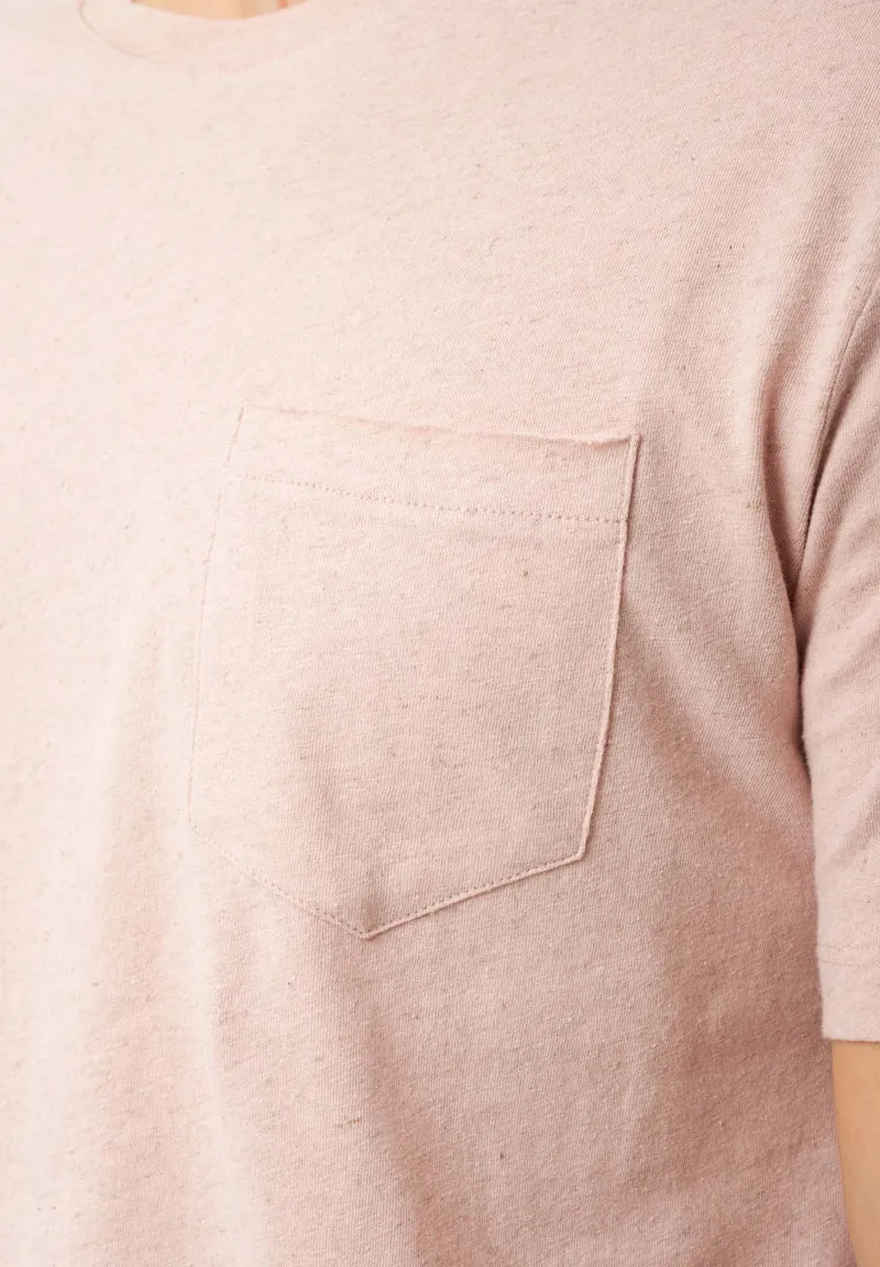 T-Shirt aus Bio-Baumwolle und Leinen