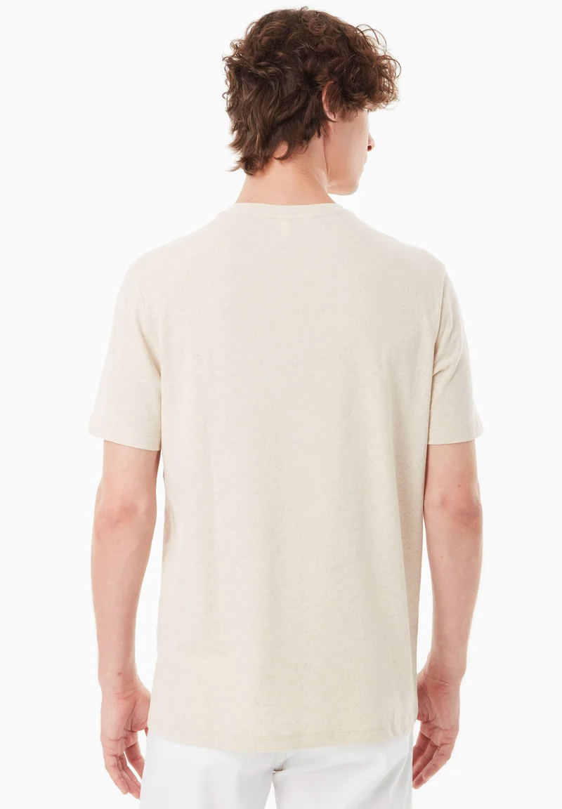 T-Shirt aus Bio-Baumwolle und Leinen