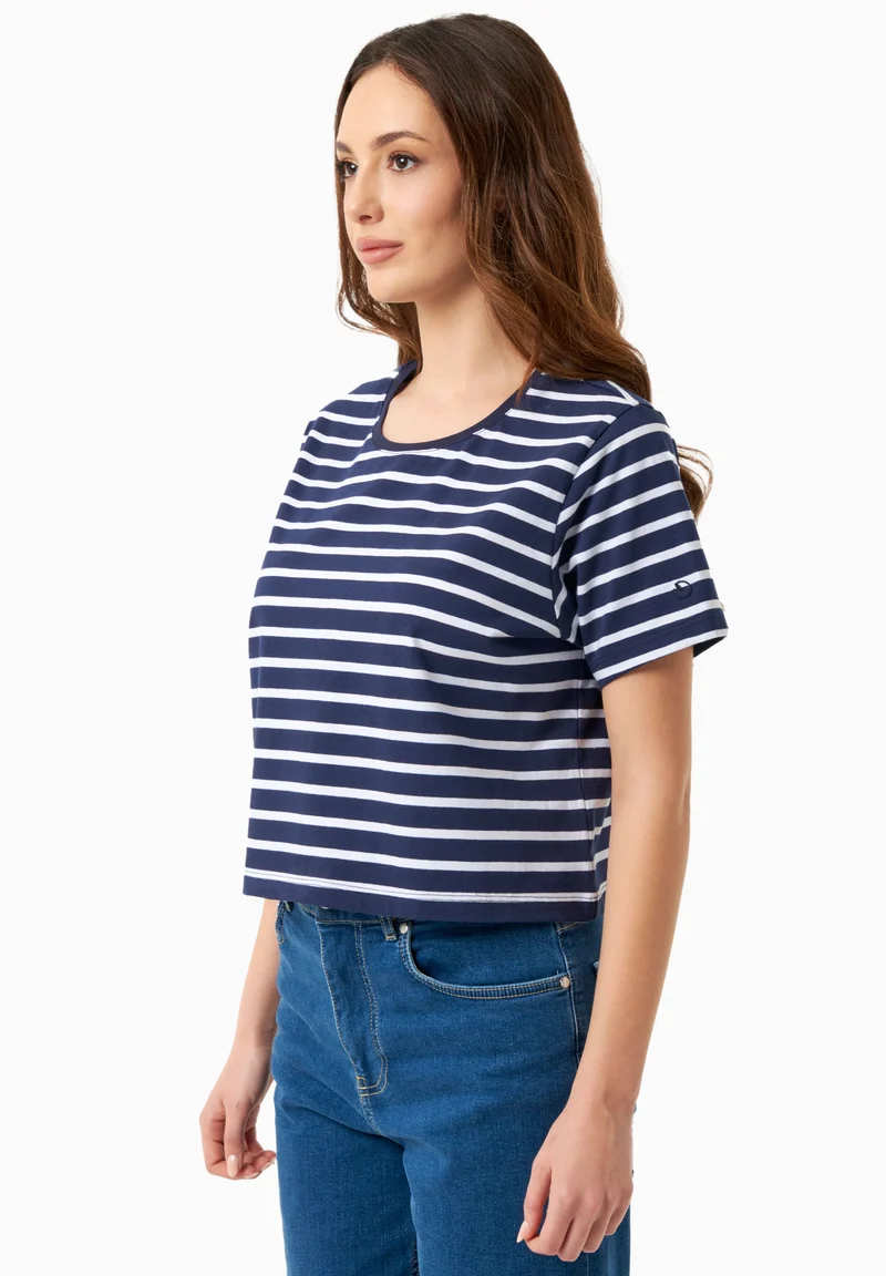 Gestreiftes T-Shirt aus Bio-Baumwolle