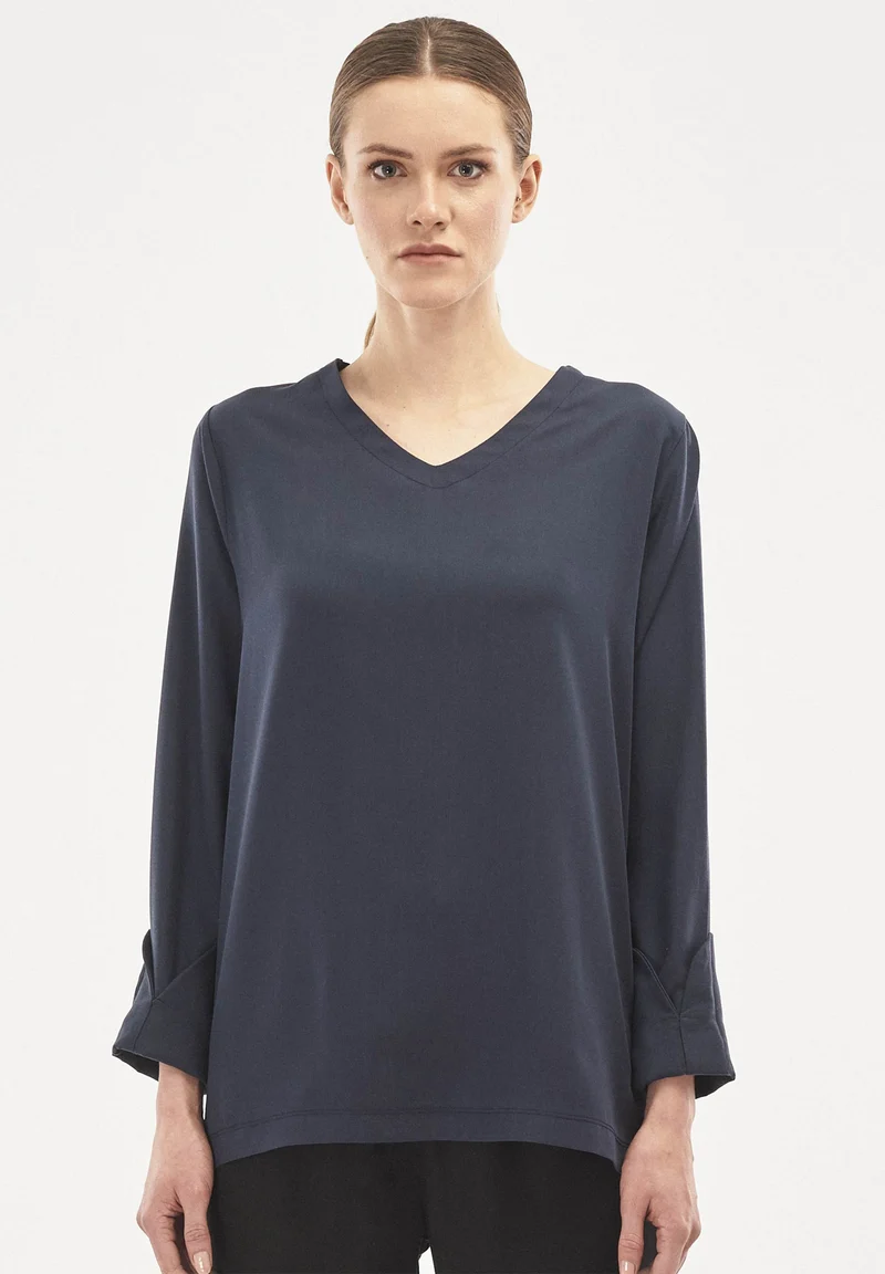 Langarm Bluse aus TENCEL™ Lyocell