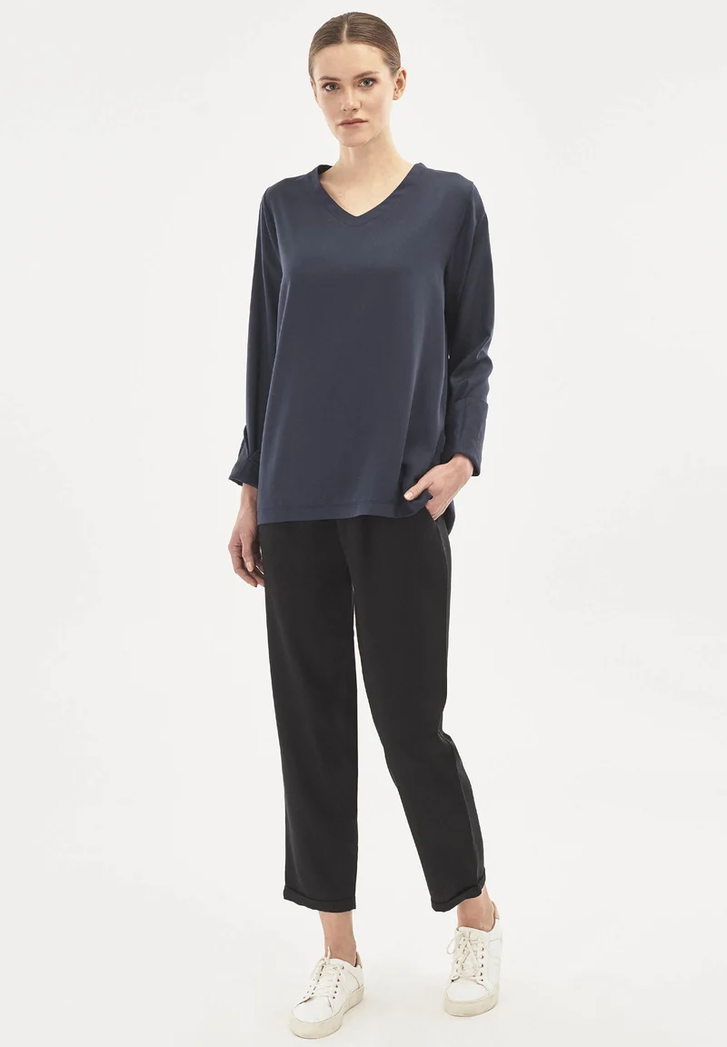 Langarm Bluse aus TENCEL™ Lyocell