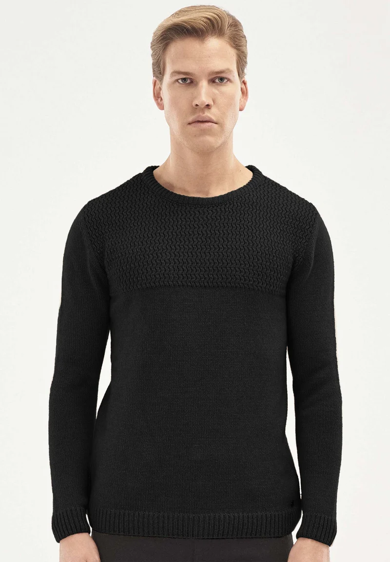 Pullover aus Bio-Merinowolle und Bio-Baumwolle