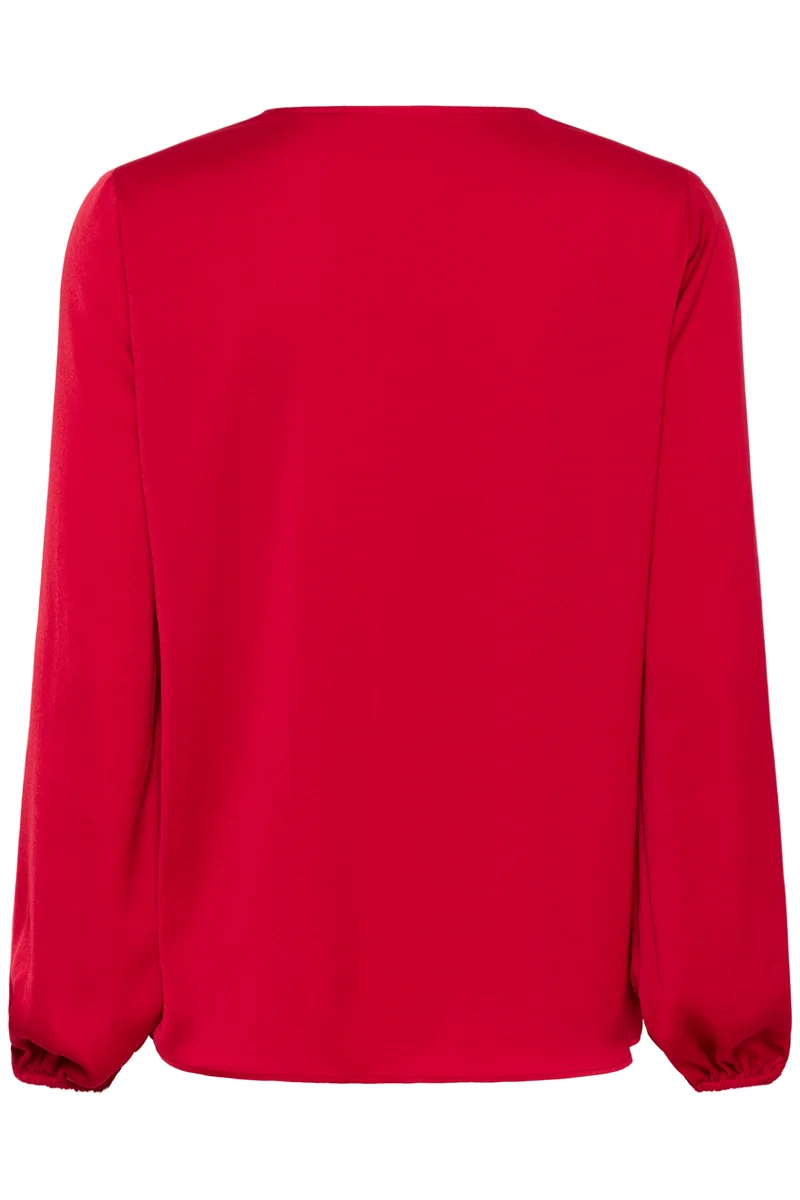 Blouse drapée à col V Rinda