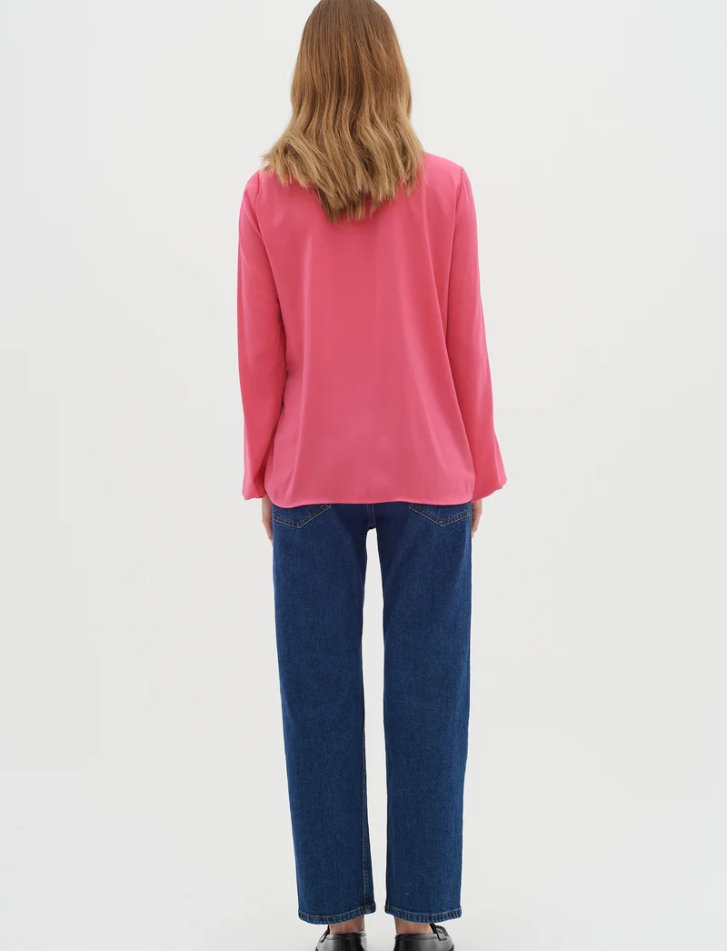 Blouse drapée à col V Rinda