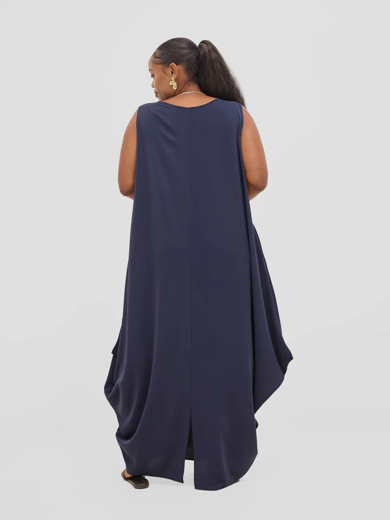 Vivo Seli Maxi Dress - Navy Blue