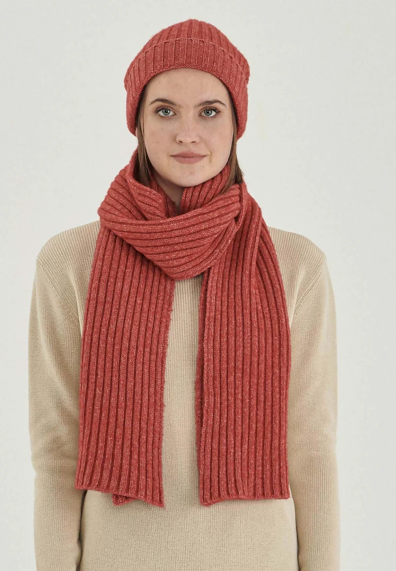 Unisex Strickschal aus Bio-Merinowolle und Bio-Baumwolle