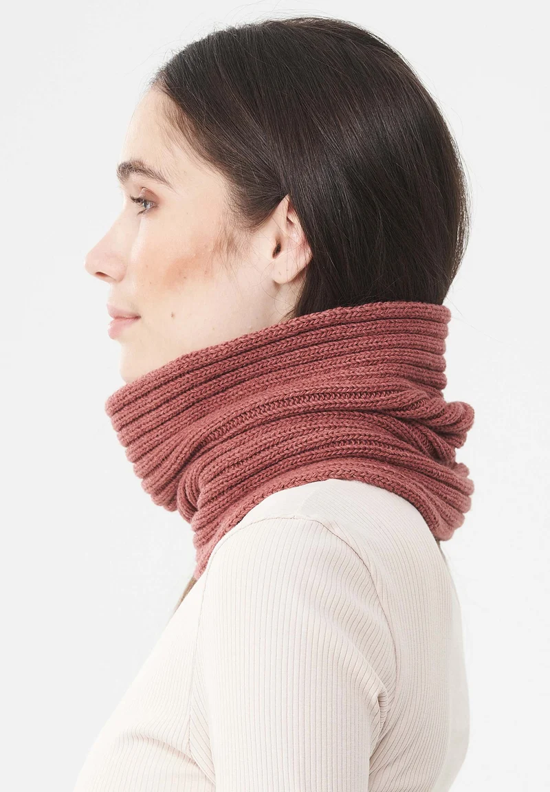 Unisex Strick Loop Schal aus Bio-Merinowolle und Bio-Baumwolle
