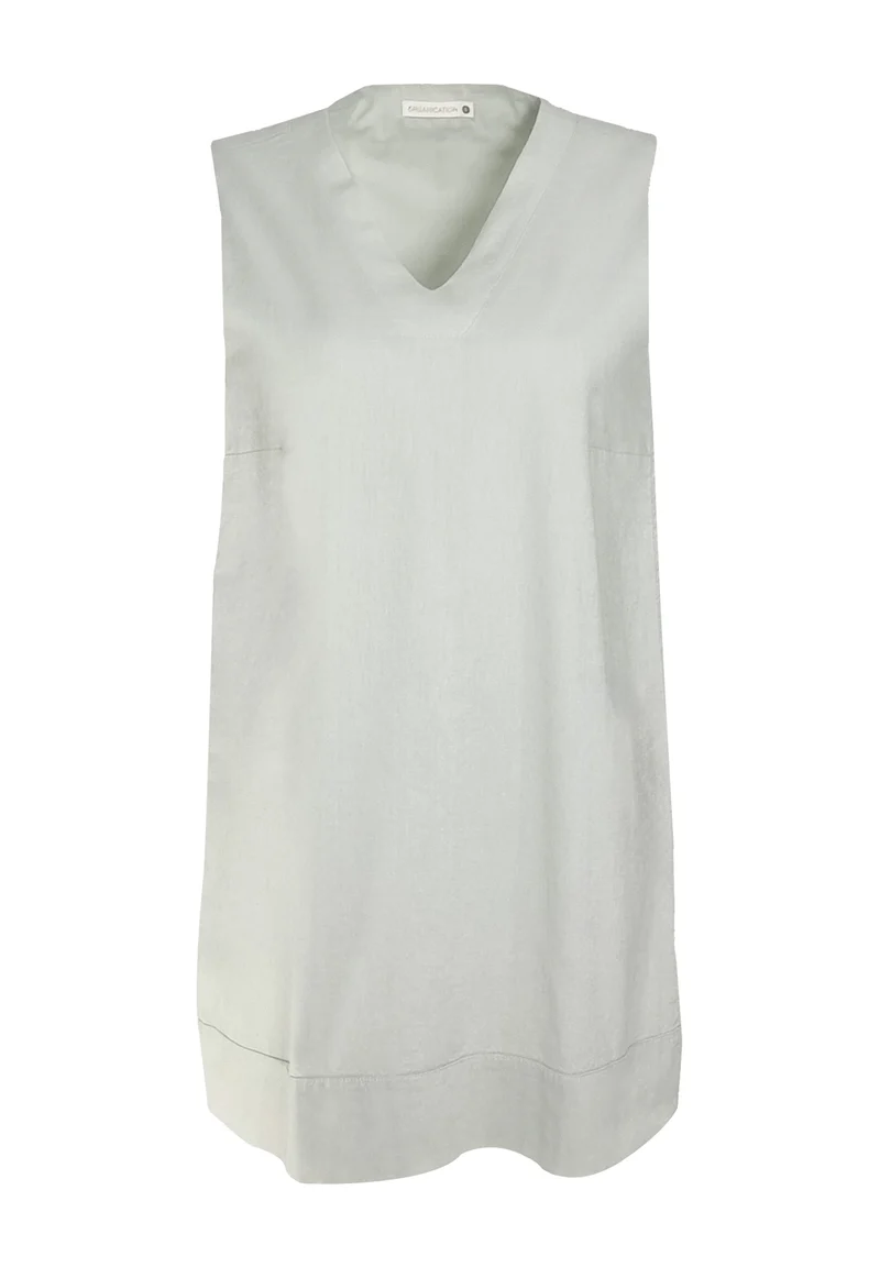 Kleid aus Bio-Baumwolle und Leinen