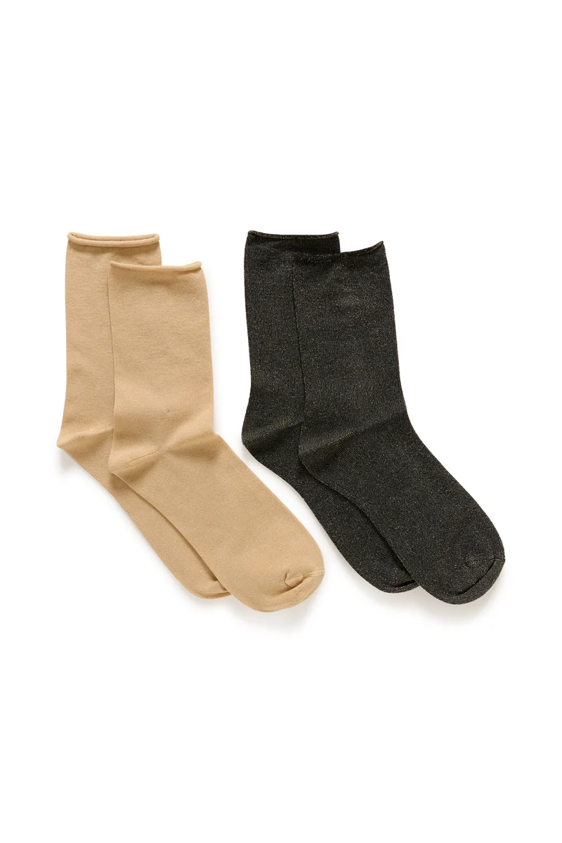 Chaussettes courtes scintillantes Cozy