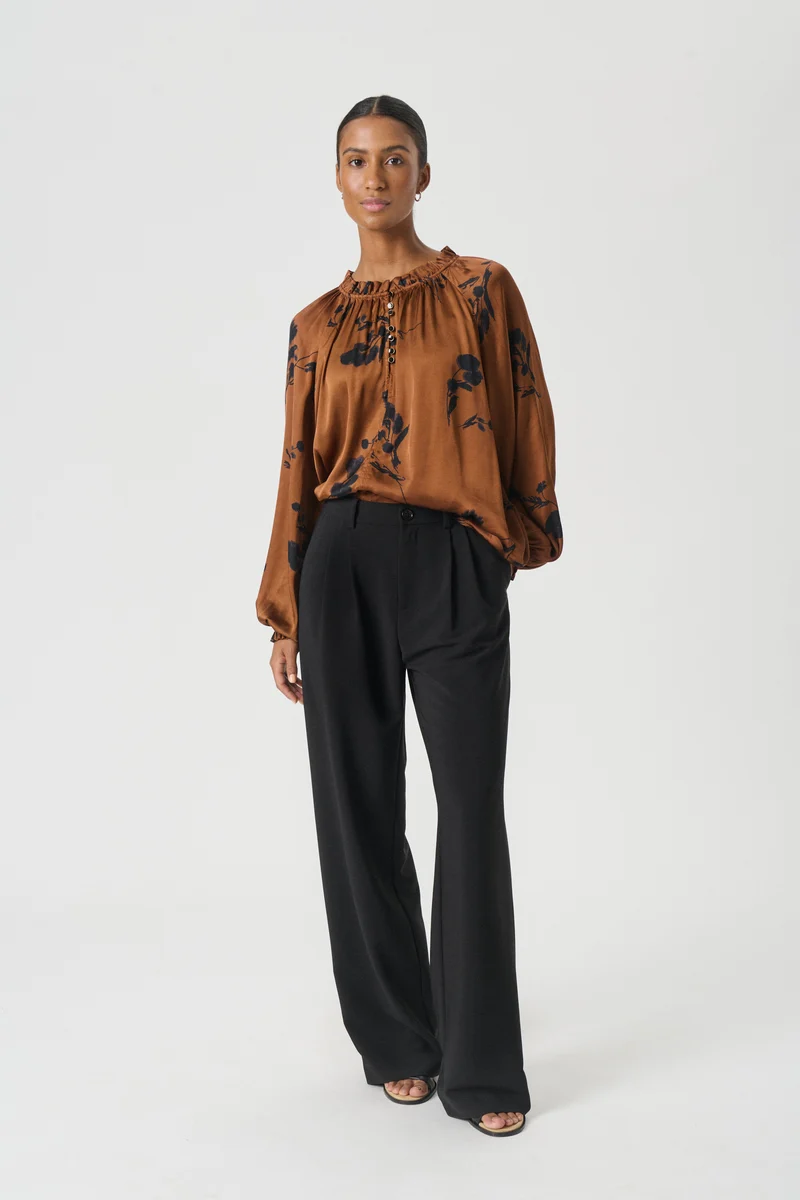 Pantalon ample plissé Veanna
