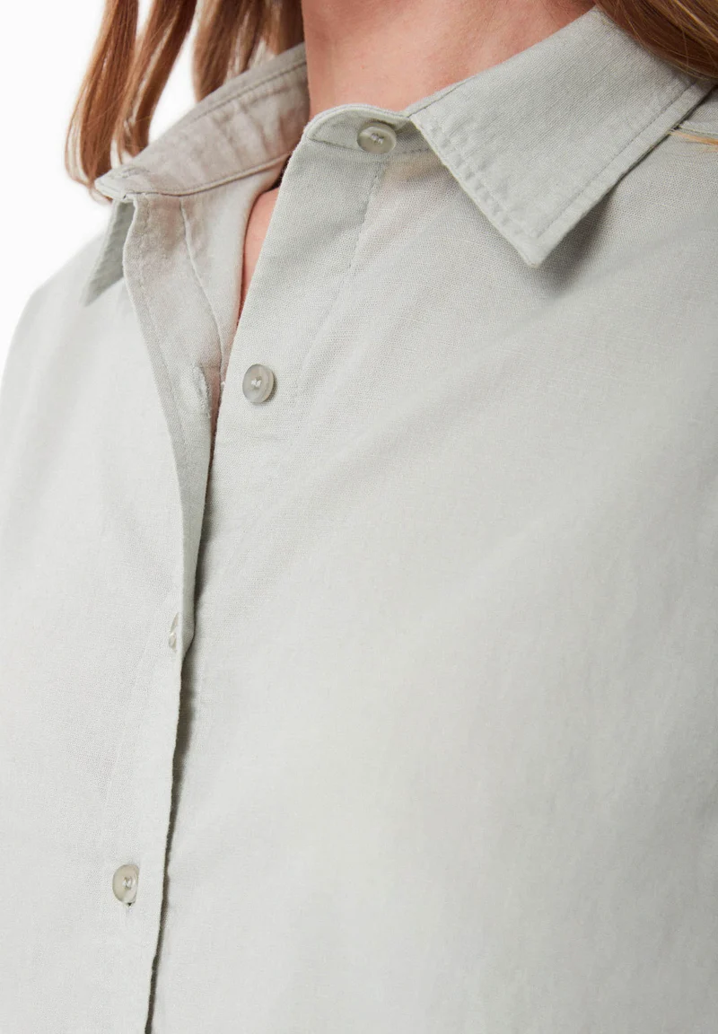 Bluse aus Bio-Baumwolle und Leinen