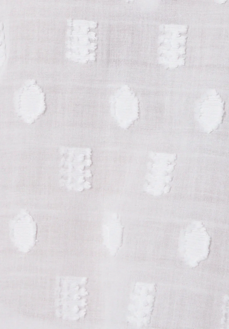 Bluse aus Bio-Baumwolle im Jacquardgewebe