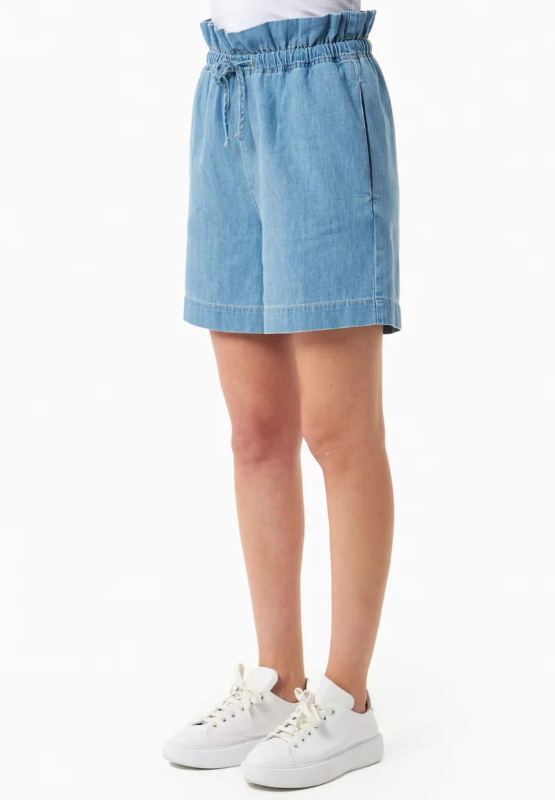 Shorts aus Bio-Baumwolle in Denim