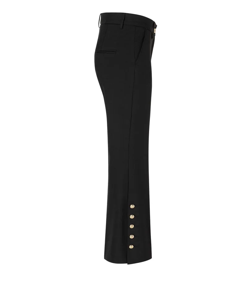 Pantalon bootcut avec boutons dorés France
