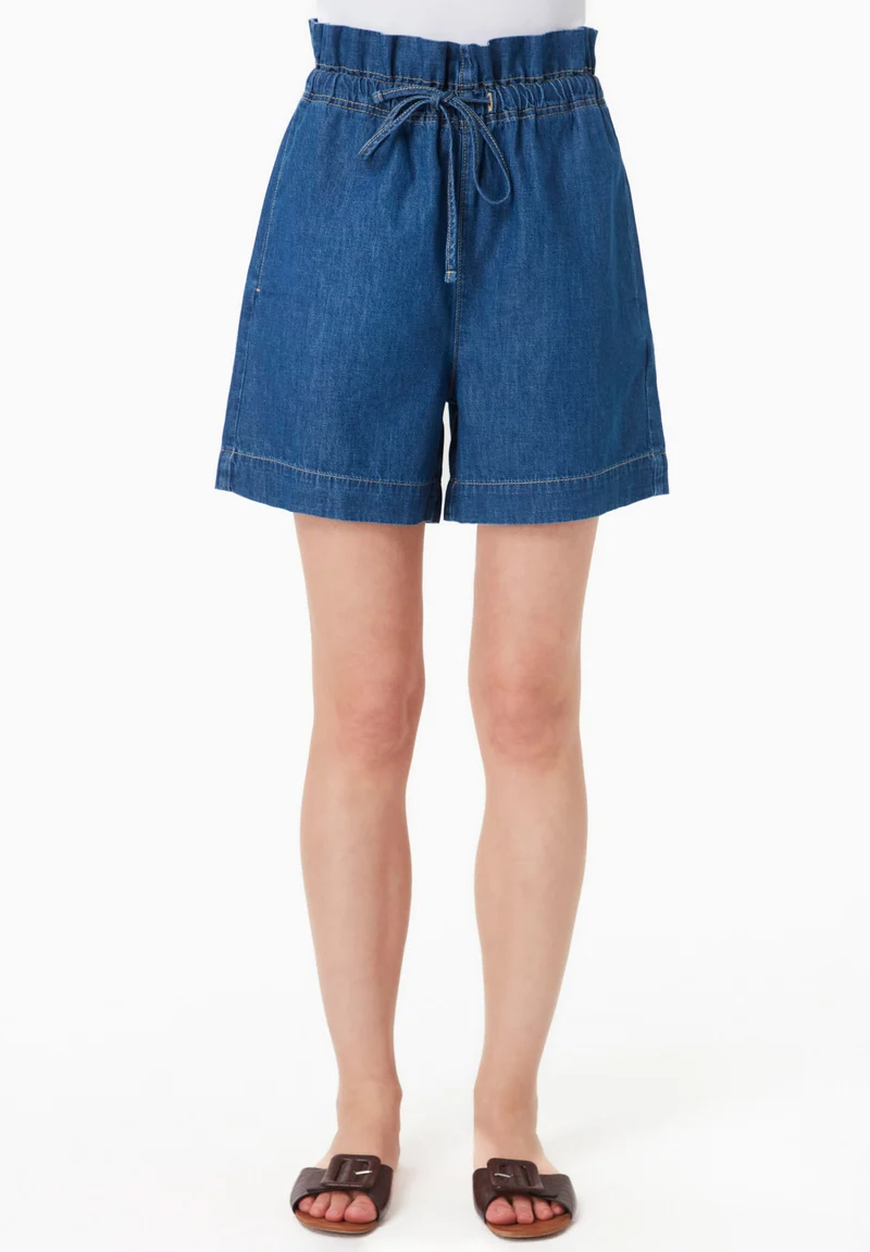 Shorts aus Bio-Baumwolle in Denim