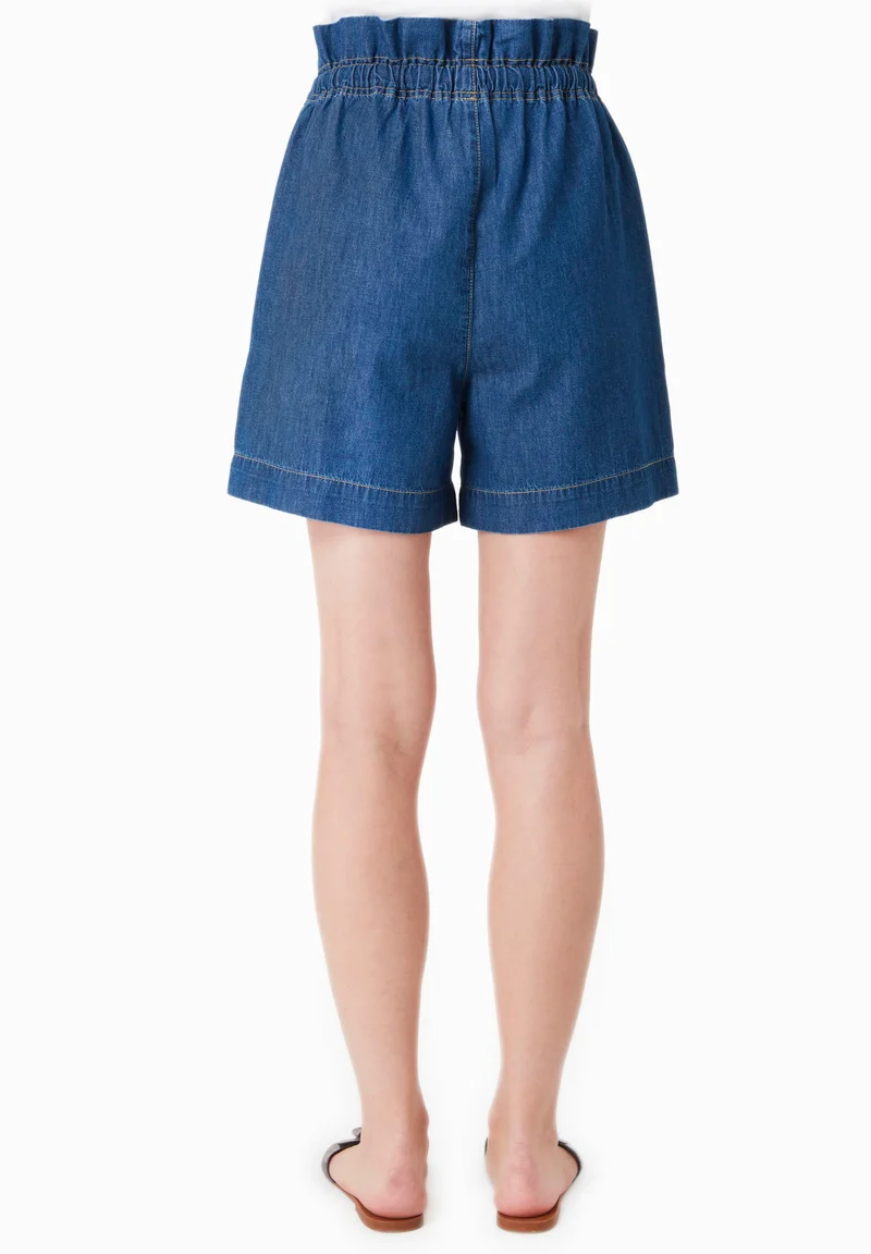 Shorts aus Bio-Baumwolle in Denim