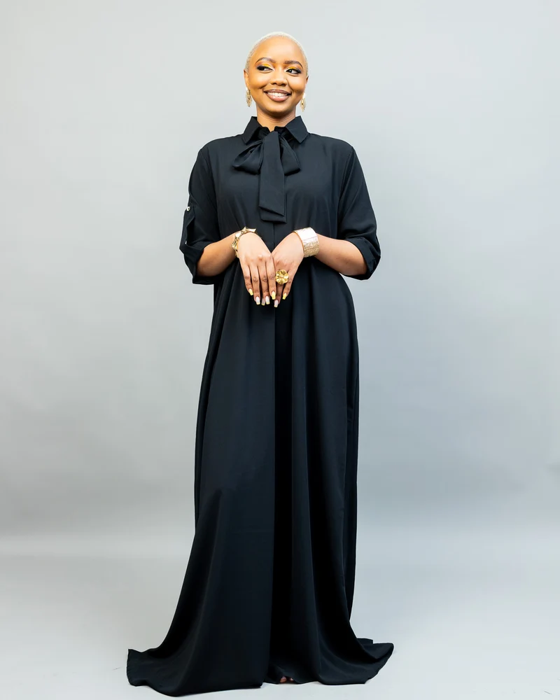 African Yuva Oasis Maxi Dress - Black