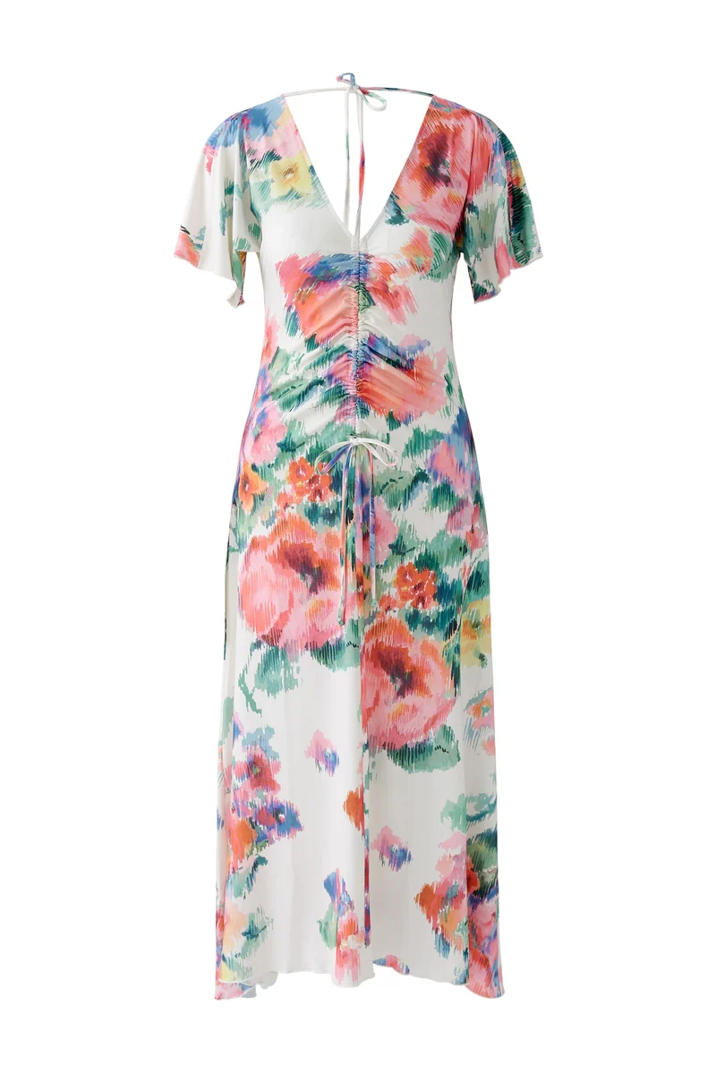 Robe longue avec imprimé floral