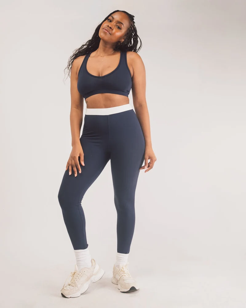 Vivo X This Is Essential Raceback Bralette - Navy Blue