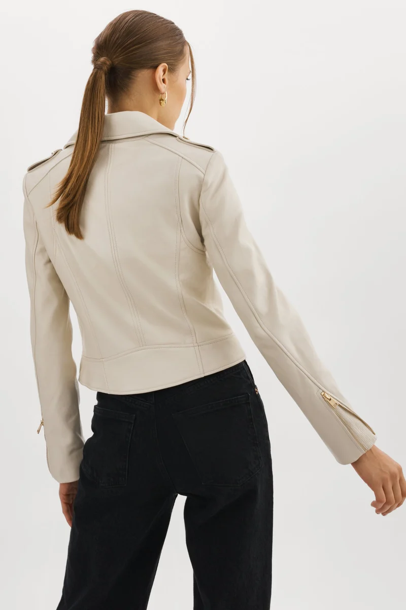 Veste biker ajustée Donna
