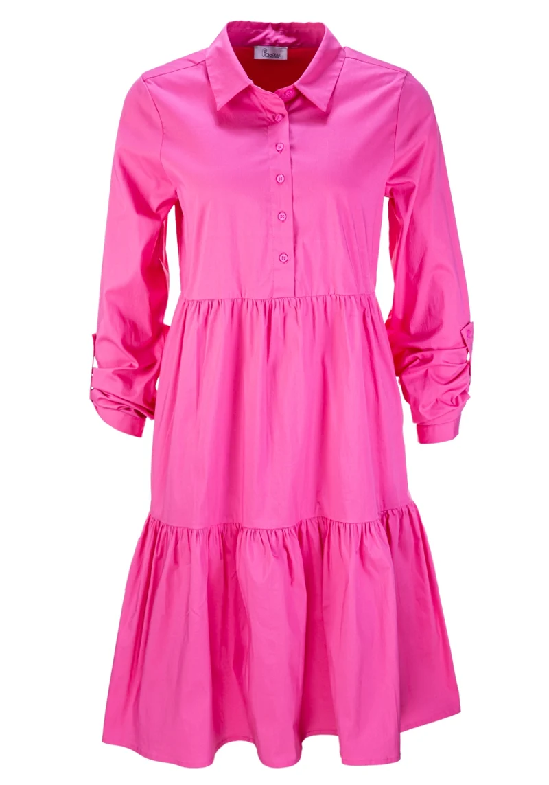Robe chemise étagée