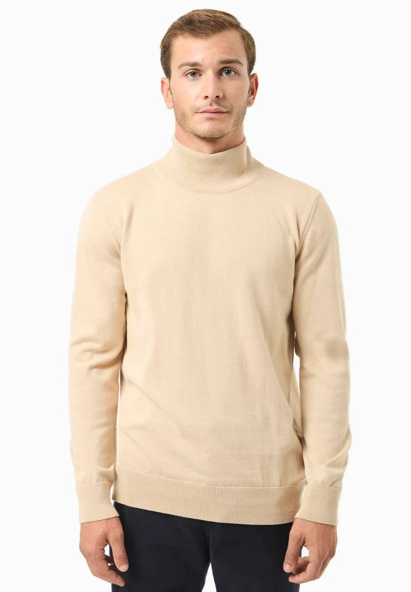 Rollkragenpullover aus Bio-Baumwolle