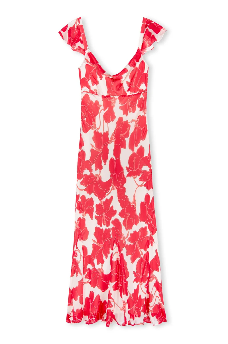 Robe midi Marigold fluide avec imprimé floral