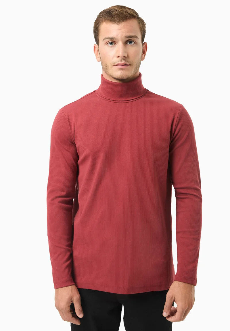 Rollkragenshirt aus Bio-Baumwolle
