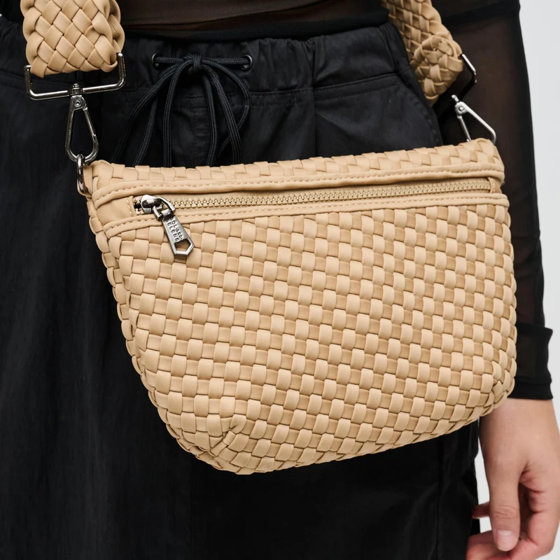 Sac banane et bandoulière en néoprène tressé Ethereal