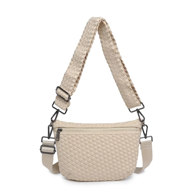 Sac banane et bandoulière en néoprène tressé Ethereal
