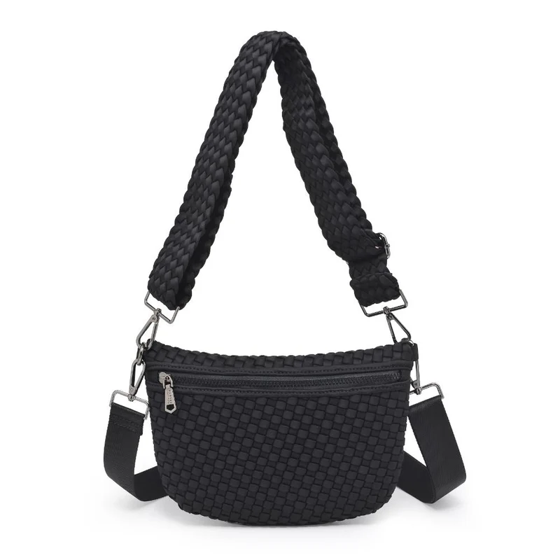 Sac banane et bandoulière en néoprène tressé Ethereal